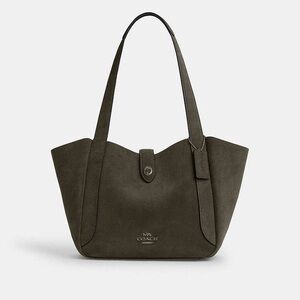 NWT Coach Hadley turnlock Tote bag. Suede